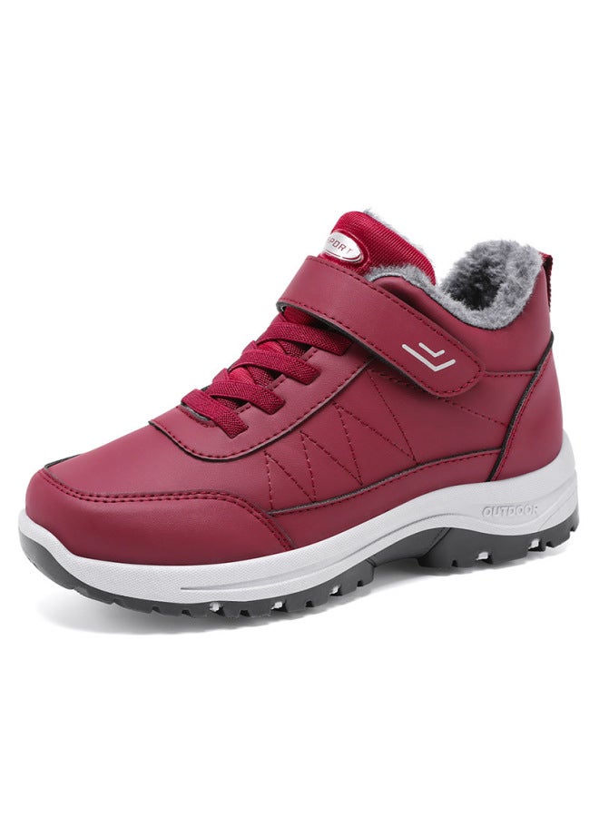 Cotton Shoes Winter Outdoor Sports Walking Shoes Thickened Warm Plus Size Snow Boots Lovers Casual Cotton Boots