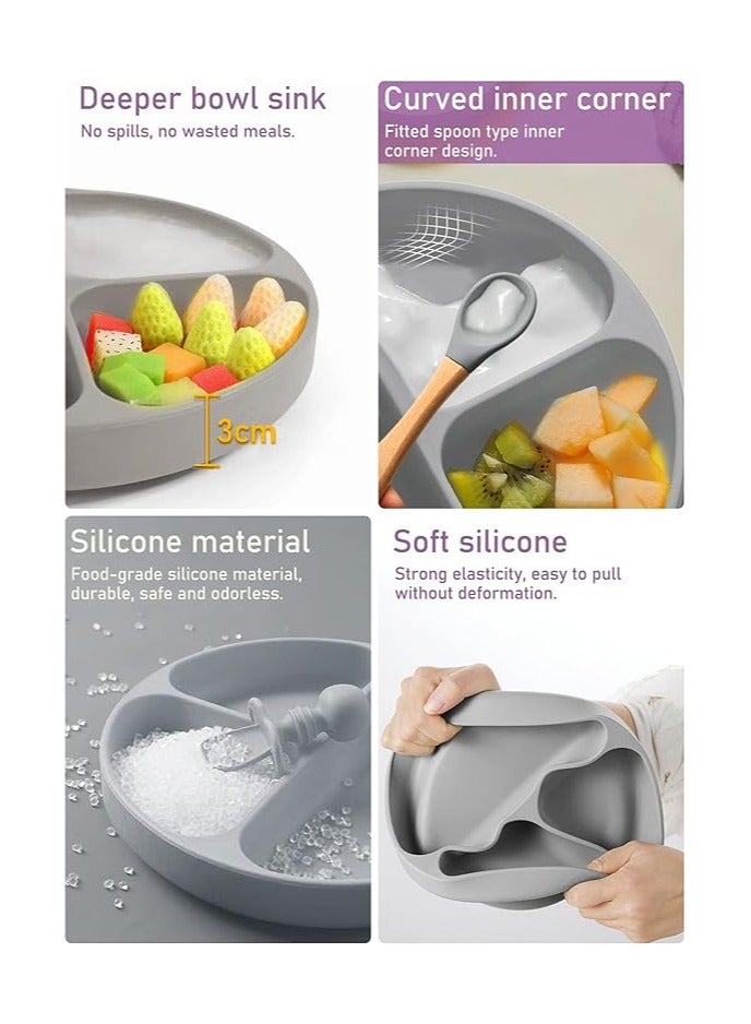 مرفا مجموعة إطعام الأطفال من 10 قطع سيليكون (أزرق) - Image 5