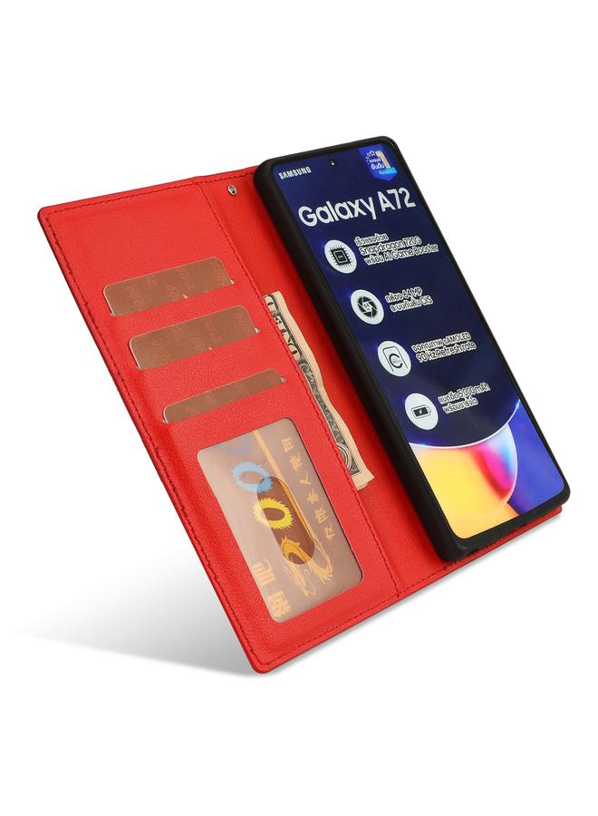 S-TOP Case For Samsung Galaxy A72 5G / 4G Ultra-thin Separable Magnetic Horizontal Flip Leather Case with Card Slot & Wallet - Image 4