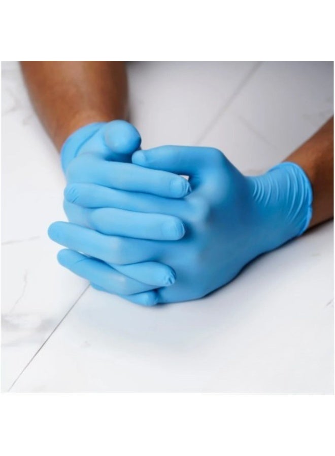 Nitrile Disposable Gloves – Powder-Free, Non-Medical, Ambidextrous, Single Use – 100 Pcs Box – Non-Sterile Rubber Gloves - Image 2
