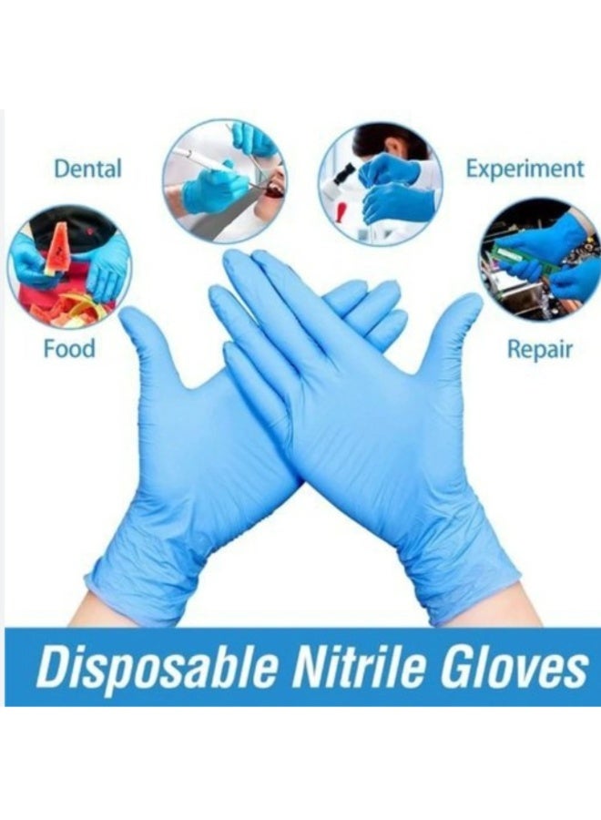 Nitrile Disposable Gloves – Powder-Free, Non-Medical, Ambidextrous, Single Use – 100 Pcs Box – Non-Sterile Rubber Gloves - Image 5