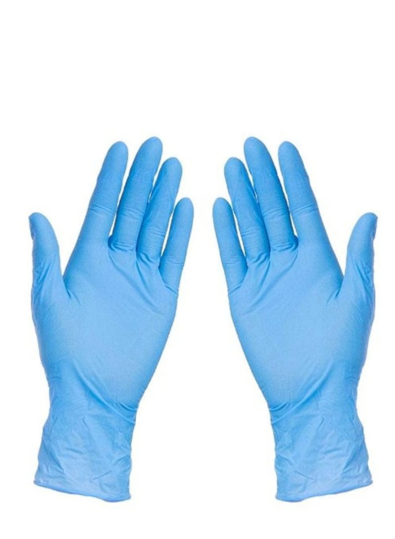 Nitrile Disposable Gloves – Powder-Free, Non-Medical, Ambidextrous, Single Use – 100 Pcs Box – Non-Sterile Rubber Gloves - Image 1
