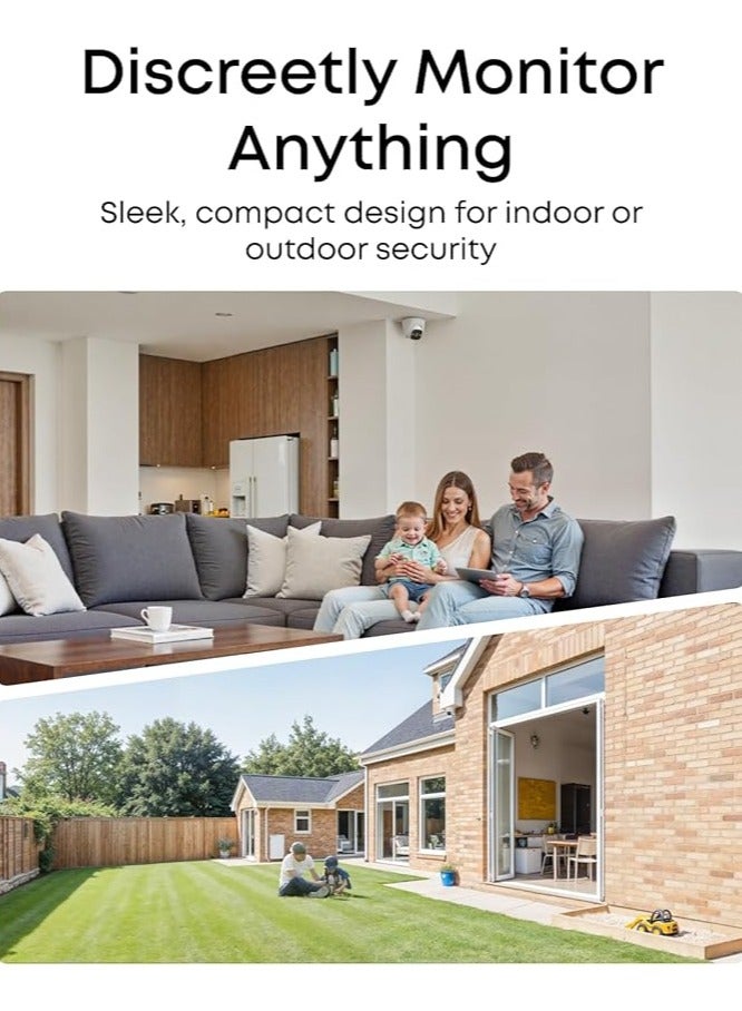 eufy Security PoE Turret CCTV Camera E41 Add-On, Wired Outdoor Surveillance, 4K UHD, 122° FOV, F1.6 Colour Night Vision, 24/7 Recording, Person/Vehicle/Pet AI Detection, Red & Blue Lights, IP67 - Image 4