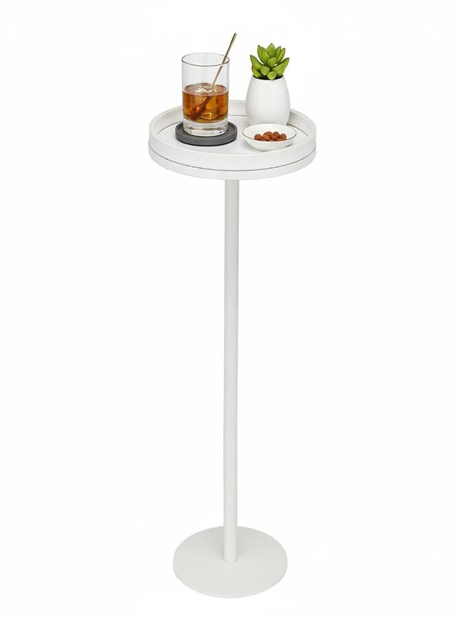 ZEXVIDA Small Round Coffee Table for Small Spaces,Drink Table for Living Room, Bedroom, Bathroom,Balcony - Image 1