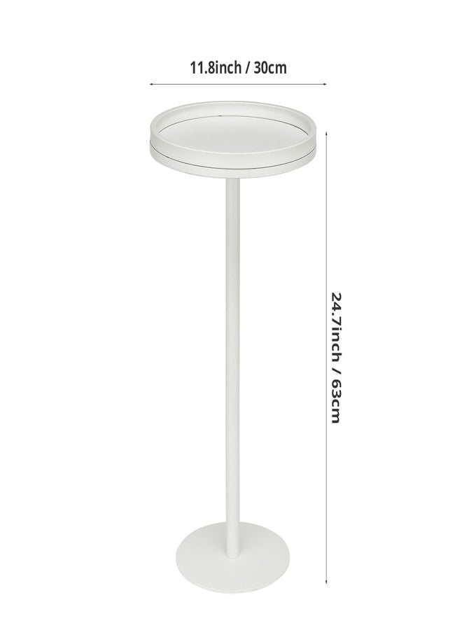 ZEXVIDA Small Round Coffee Table for Small Spaces,Drink Table for Living Room, Bedroom, Bathroom,Balcony - Image 3