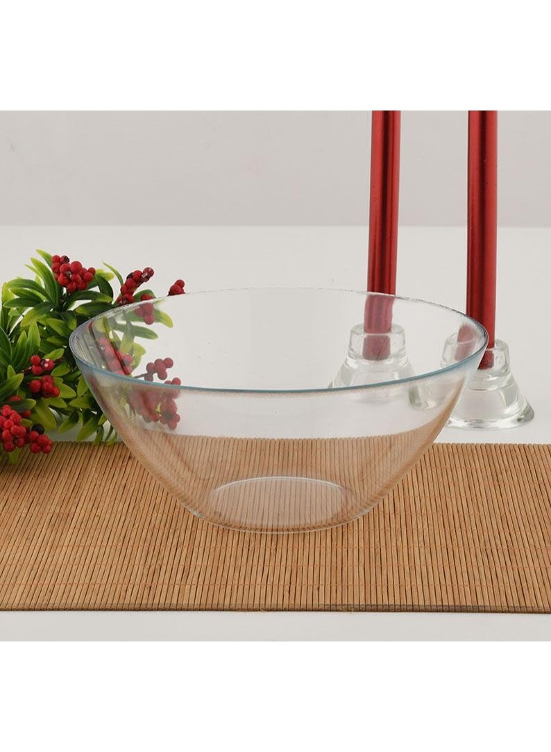 Paşabahçe وعاء زجاجي باساباهشي الأيقوني 2875 مل – 25 سم وعاء تقديم وسلطة كبير جداً – وعاء طاولة متعدد الأغراض – 1206402 - Image 2