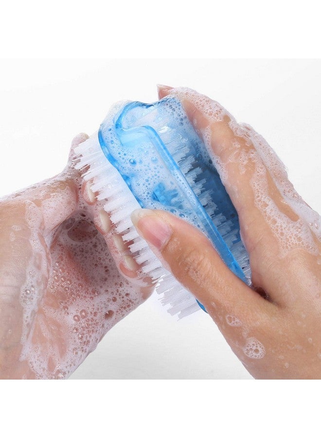 بي تي واي ام اس قطع من فرشاة الأظافر ثنائية الجوانب لتنظيف الأظافر وفركها وتنظيف أصابع القدم والأظافر وفرشاة تنظيف اليد - Image 4