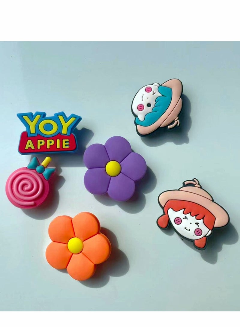Colorful Crocs Shoe Charms Set for Kids & Teens - 18 Fun Charms & 1 Storage Bag, Perfect for Clog Sandals, Bracelets, Party Favors & Gifts for Girls and Women  - Image 3