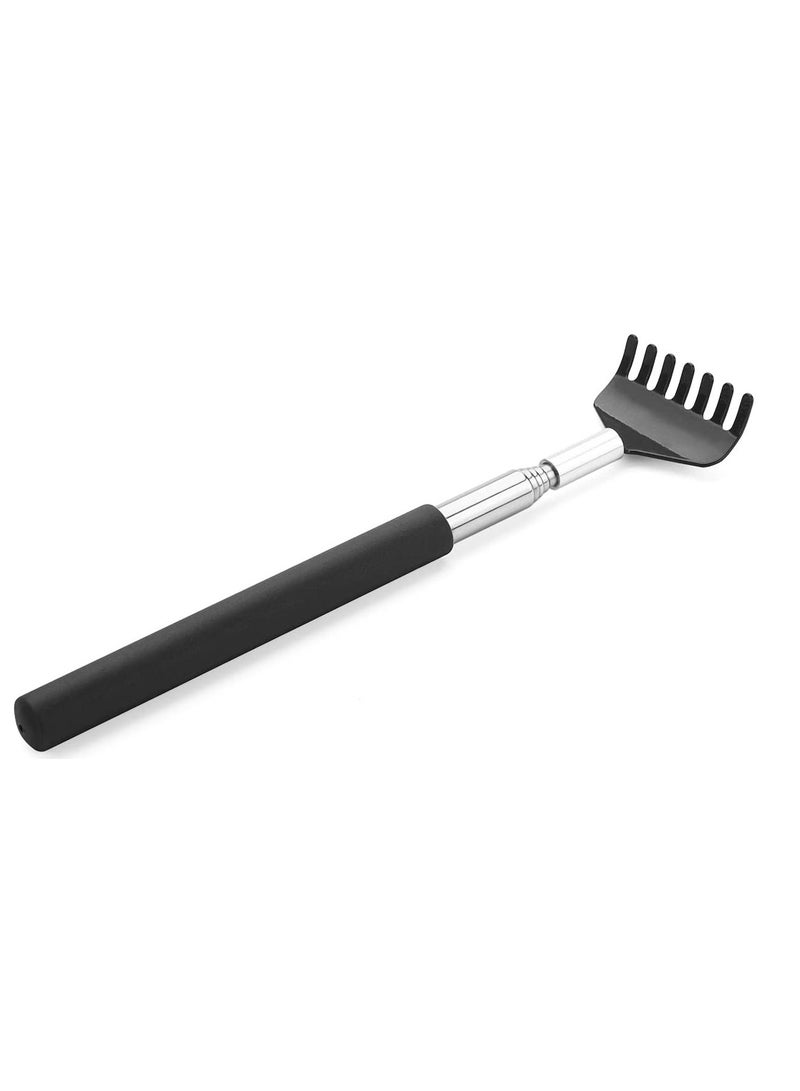 Alexvyan 1 Pack TPR Small Adjustable Portable Extendable Back Scratcher, Metal Stainless Steel Telescoping Back Scratcher Tool The best gift for all kinds of festivals - Image 4