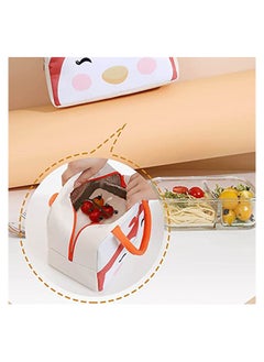 KASTWAVE KASTWAVE Kids Lunch box Insulated Soft Bag, Waterproof Lunch Bag for Adults, Kids Cartoon Colors Insulated Lunch Box Cooler Bag Portable Tote Bag Food Storage Bag for Women Men Work School Picnic  - Image 5