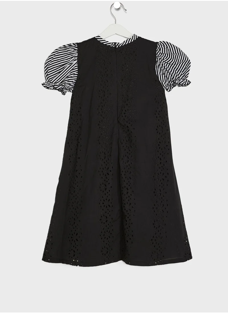 Little Golden Apple Kids Little Cut Sleeve Cotton Dress