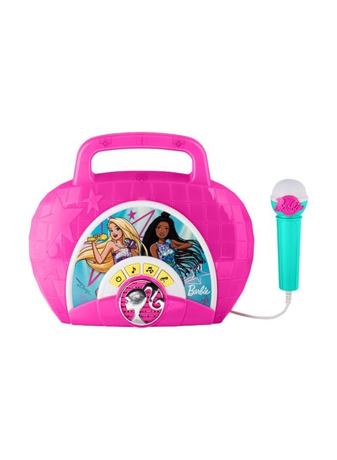 eKids KIDdesigns Barbie Sing Along Boombox with Real Working Microphone - by Mattel - Image 3