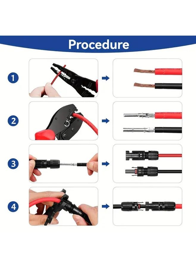 Solar Panel Installation Tool LY 2546B Professional Crimping Pliers for AWG 10 14 MC4 Connector - Image 3