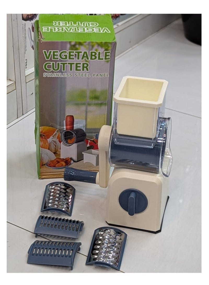 Vegetable Grinder with Handle, kitchen vegetable slicer shredder grinder easy to clean rotary slicer for peanuts crackers fruits vegetables nuts etc. - Image 1