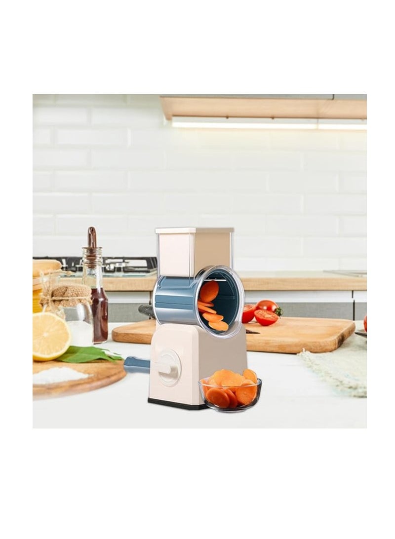 Vegetable Grinder with Handle, kitchen vegetable slicer shredder grinder easy to clean rotary slicer for peanuts crackers fruits vegetables nuts etc. - Image 3