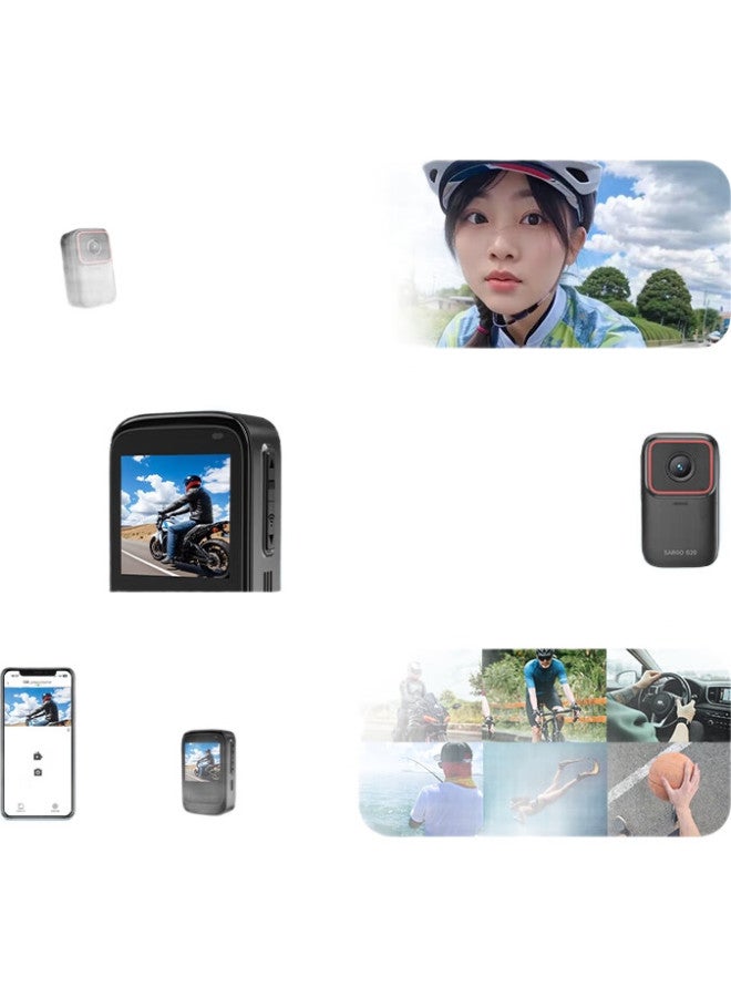 Mountain Dog Shangou G20 Thumb Action Camera, 4K Ultra Hd Touchscreen Anti-Shake Motorcycle Dash Cam, Helmet Bicycle Riding Vlog Non-360 Panoramic Small Camera - Image 2