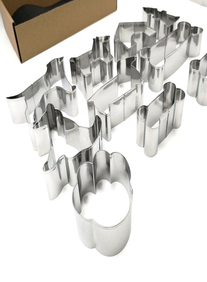 JOKUMO Dog Lover Complete Cookie Cutters Set - 10 PC High Grade 430 Stainless Steel -Golden Retriever, Miniature Schnauzer, Dachshund, Dog sit position, Dog Paw, Dog House, Fire Hydrant and 3 Dog Bone - Image 3