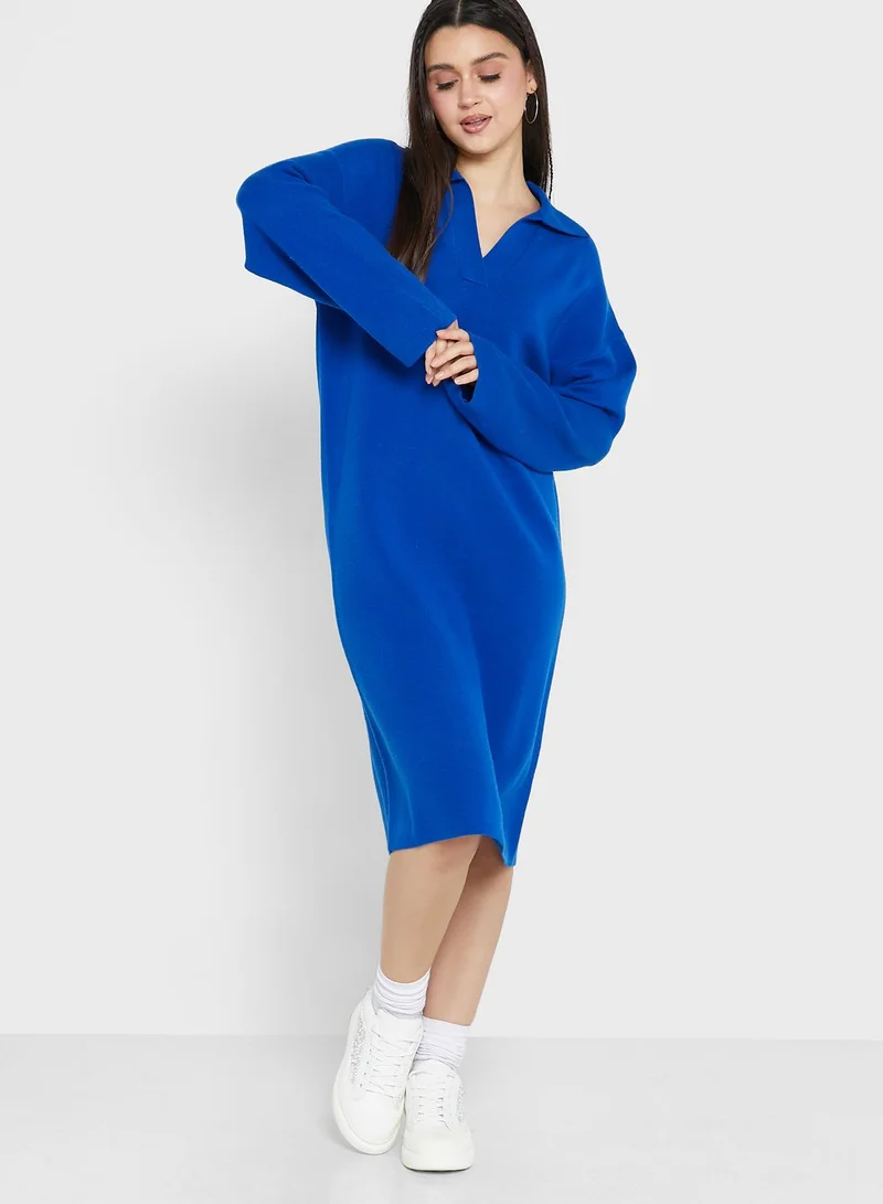 monki shirt dress Shirt Short Dress Monki Short Sleeve Button Up Collar Mini Shirt Dress In