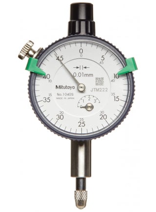 Mitutoyo 2109S-10 Dial Indicator, M2.5X0.45 Thread, 8mm Stem Dia., Lug Back, White Dial, 0-100-0 Reading, 57mm Dial Dia., 0-1mm Range, 0.001mm Graduation, +/-0.005mm Accuracy - pzsku/Z29ADFE5712B1F71A2482Z/45/_/1731078038/d9044871-f646-456f-8a1d-c5d1c935cf02