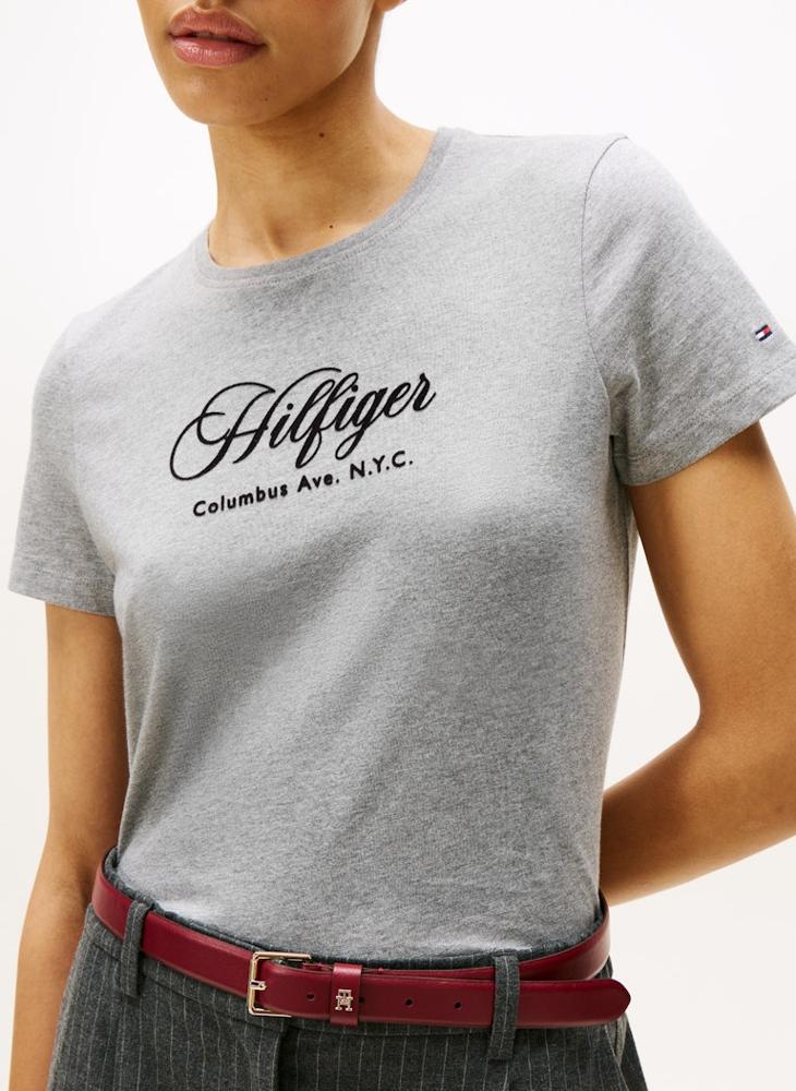 تومي هيلفيغر تيشيرت بياقة دائرية برسومات - Image 3