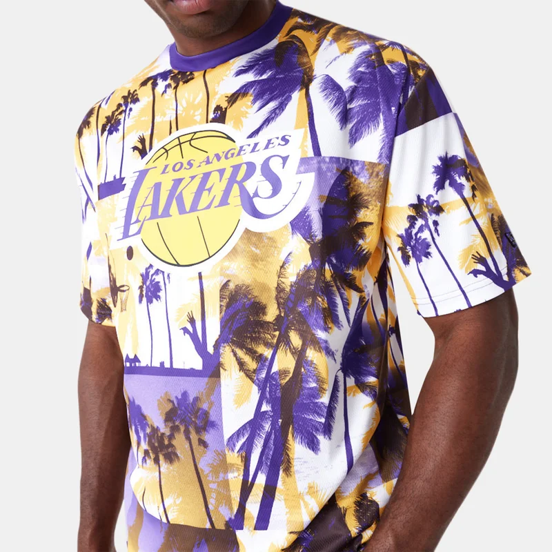 NEW ERA Men's NBA Los Angeles Lakers Palm Tree T-Shirt
