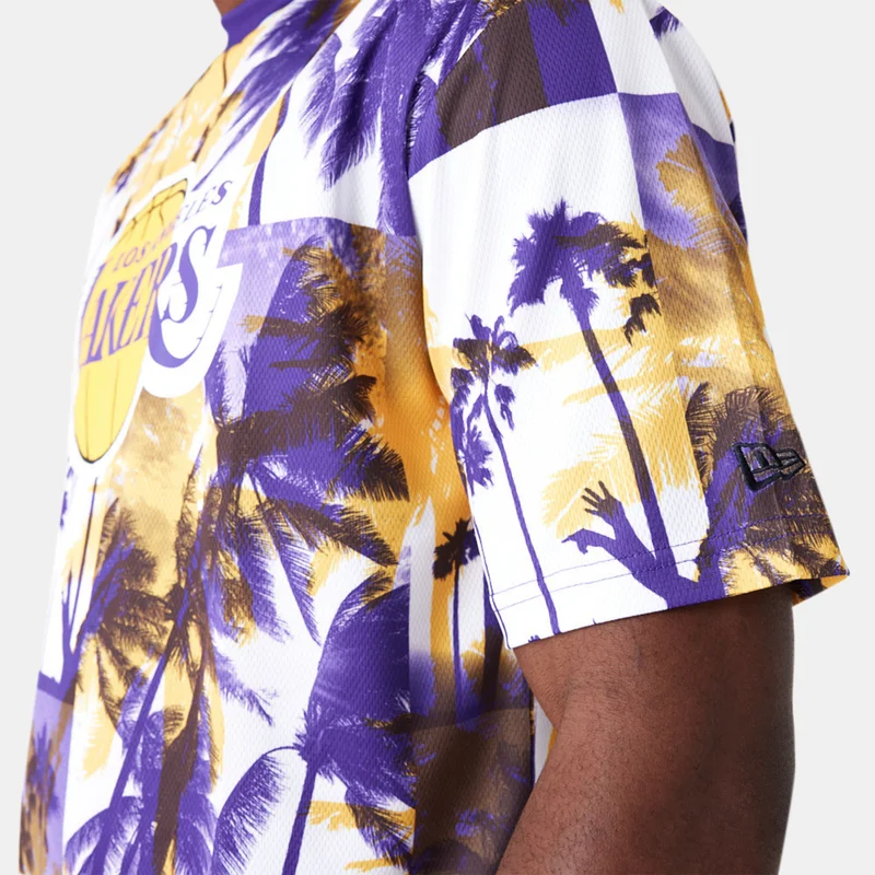 NEW ERA Men's NBA Los Angeles Lakers Palm Tree T-Shirt