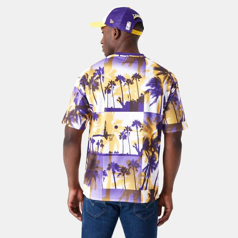 NEW ERA Men's NBA Los Angeles Lakers Palm Tree T-Shirt
