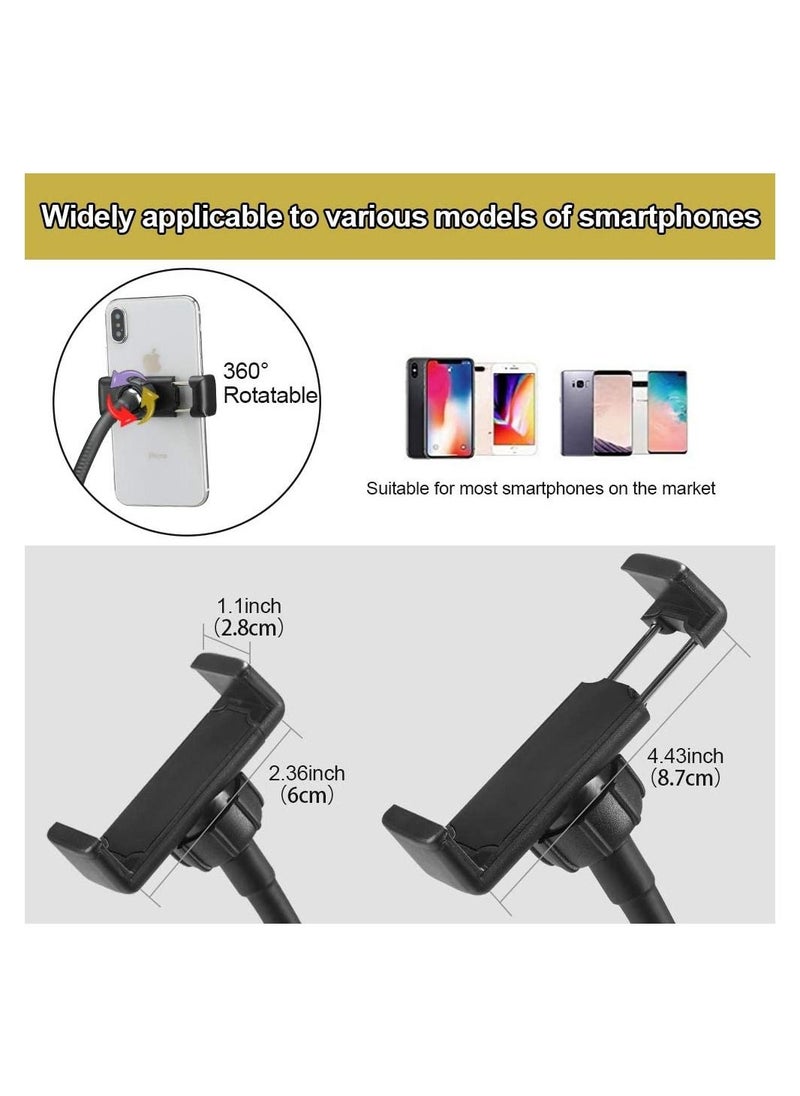 Generic - Selfie Ring Light with Cell Phone Holder Stand for Live Stream & Makeup,LED Camera Light with Lazy Bracket for Video/Photography, Desk Lamp for Bedroom, Office, Kitchen - Image 1