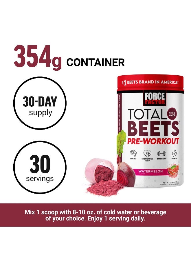 Force Factor Force Factor, Total Beets®, Pre-Workout, Watermelon, 12.5 oz (354 g)  - Image 4