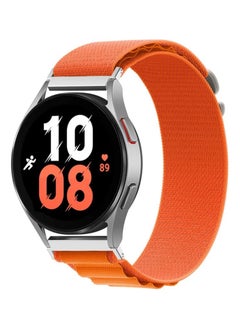 Generic Strap Nylon 20MM Band For Samsung Gear Sport/Watch 4/Watch 5 /Watch 5 Pro /S2 classic/active 2 40mm 44mm/Amazfit GTS 3/ GTS 4/4 Mini/Bip 3/Pro/GTS 2 mini/GTS 2e/Bip U/UPro (Orange)  - Image 1