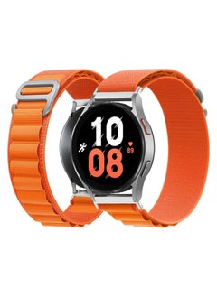 Generic Strap Nylon 20MM Band For Samsung Gear Sport/Watch 4/Watch 5 /Watch 5 Pro /S2 classic/active 2 40mm 44mm/Amazfit GTS 3/ GTS 4/4 Mini/Bip 3/Pro/GTS 2 mini/GTS 2e/Bip U/UPro (Orange)  - Image 2