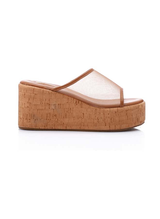 DejaVu Midnight Breeze Wedge Slipper - Havana - Image 1