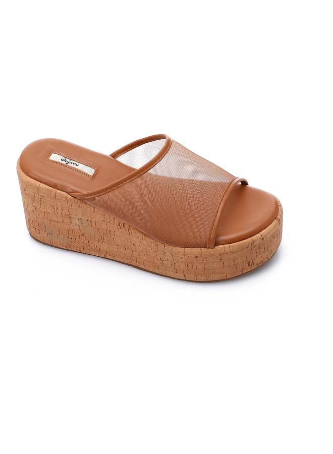 DejaVu Midnight Breeze Wedge Slipper - Havana - Image 5