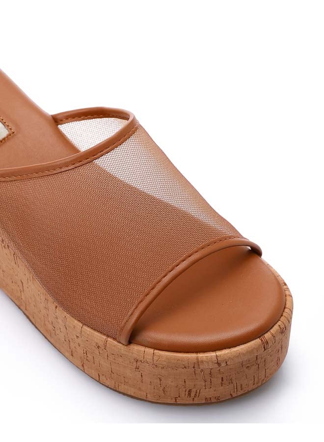 DejaVu Midnight Breeze Wedge Slipper - Havana - Image 4
