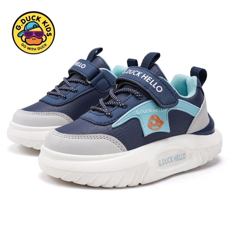 Little Yellow Duck Boys Shoes 2024 Soft Bottom Double Mesh Breathable Children'S Sneaker Non-Slip Girls Shoes - Image 1