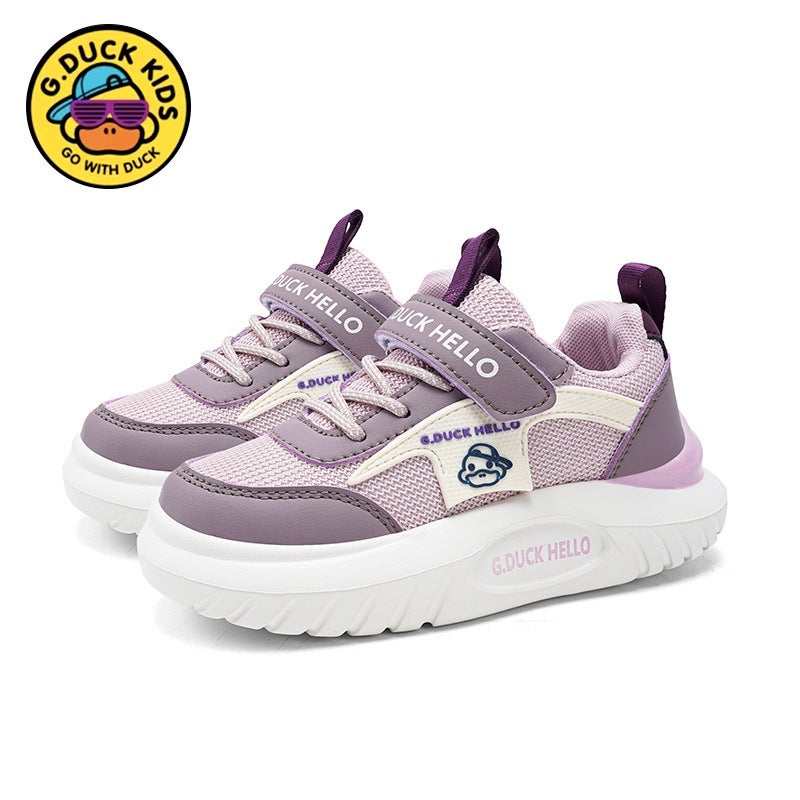 Little Yellow Duck Boys Shoes 2024 Soft Bottom Double Mesh Breathable Children'S Sneaker Non-Slip Girls Shoes - Image 5