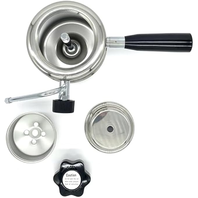 جهاز بخار الكابتشينو على الموقد من الفولاذ المقاوم للصدأ بسعة 32 أونصة مثالي لرغوة الكابتشينو واللاتيه وشاي تشاي مناسب للمخيمات والسفر - Image 5