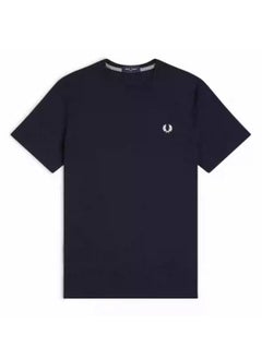 FRED PERRY Fred Perry Men's short sleeve T-shirt Summer casual wheat embroidery pure cotton crew neck simple base 