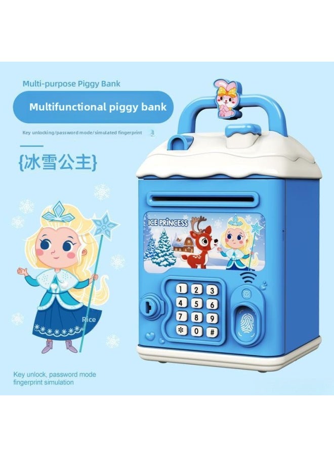 Generic - The Children's Girl's Kulomi Piggy Bank Can Be Accessed Only In And Out Of The Boy's Savings Password Box.-Colour:Strawberry Bear【key Unlock】⭐Password Fingerprint⭐Automatic Door Opening] Quick Recharge - Image 1