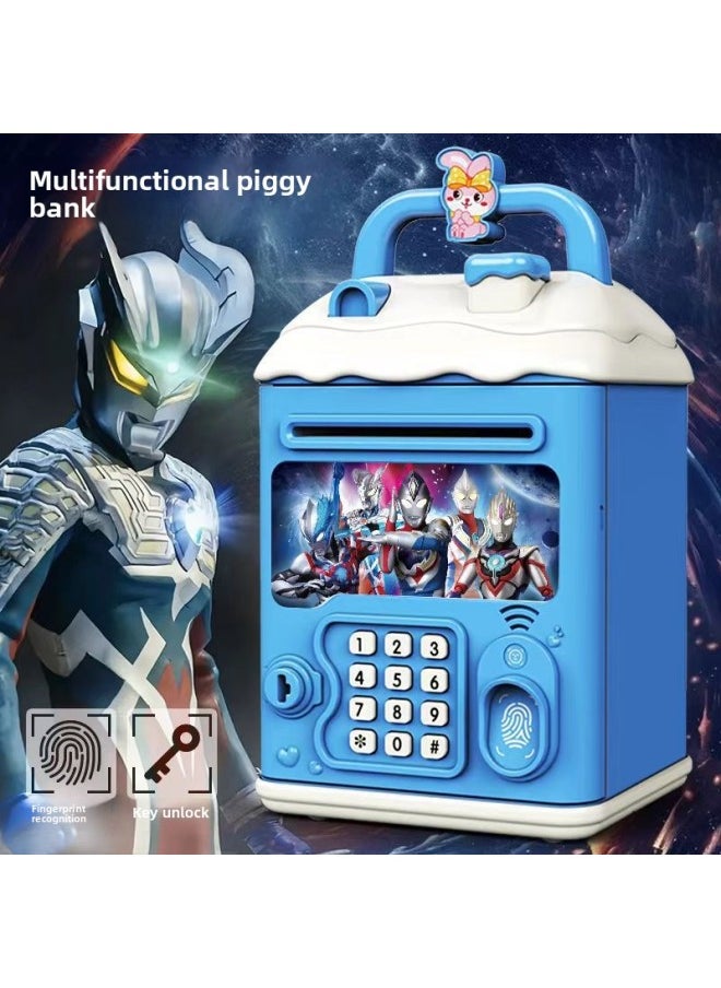 Generic - The Children's Girl's Kulomi Piggy Bank Can Be Accessed Only In And Out Of The Boy's Savings Password Box.-Colour:Strawberry Bear【key Unlock】⭐Password Fingerprint⭐Automatic Door Opening] Quick Recharge - Image 1