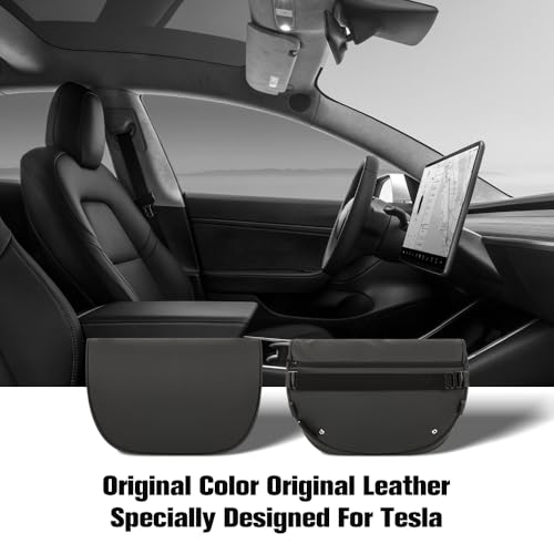 HOPON 2025 Upgrade Headrest Pillow for Tesla Model 3 Model Y with Adjustable StrapFits All VehiclesCar Neck Pillow with Leatherfor HeadNeckShouldersMultipurposeCar Accessories 1 Pack Black - Image 3