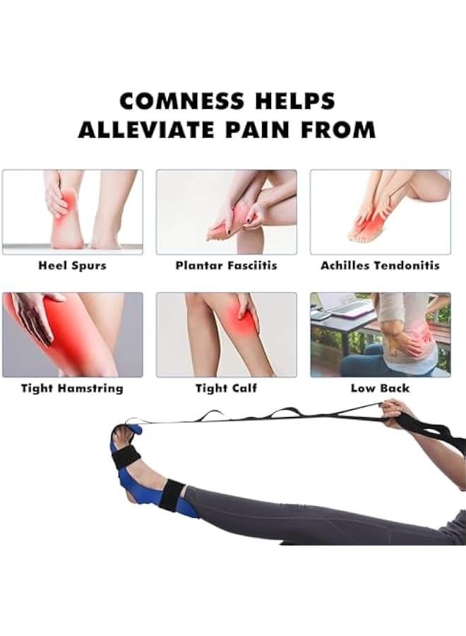 MOXO Foot and Calf StretcherStretching Strap, for   Plantar Fasciitis, Heel Spurs, Achilles Tendonitis, Leg Stretcher Ligament Stretching Belt, Yoga Foot Leg Stretch Strap - Image 2