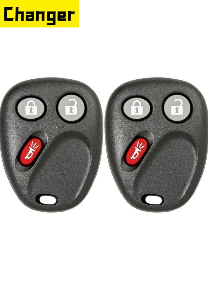 Changer حزمة من 2 سيارة بدون مفتاح دخول مفتاح التحكم عن بعد فوب يناسب لشفروليه سيلفرادو إكوينو سوبربان 2003-2006، يناسب كاديلاك إسكاليد / جي إم سي يوكون 2003-2006 / هامر H2 / بونتياك سيل / زحل فيو - Image 1