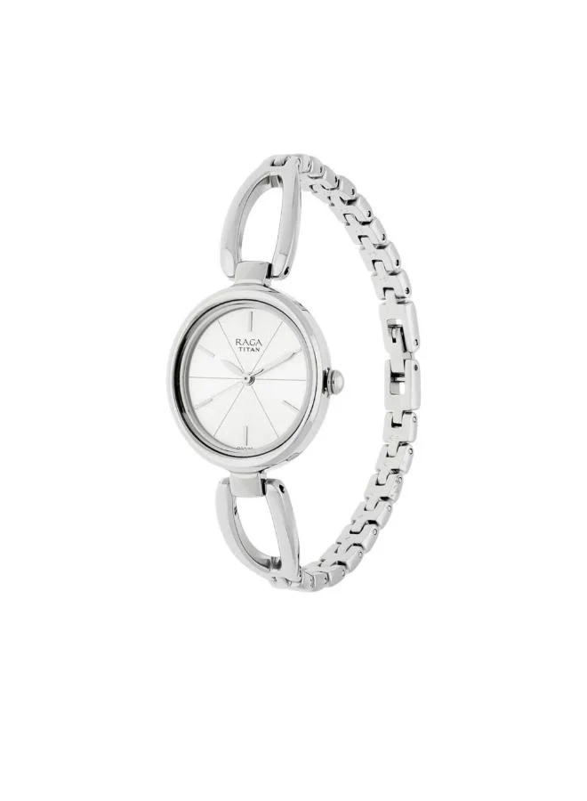 تيتان Women's Metal Analog Watch 2579SM01 - 25 mm