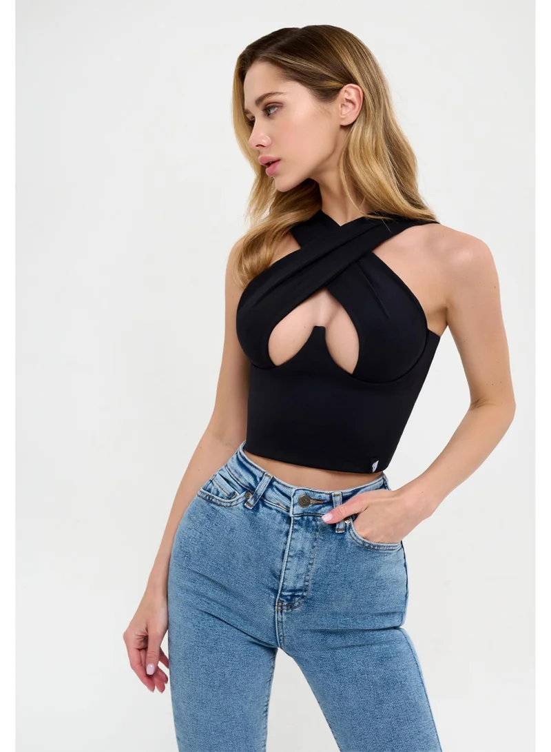 Bona Fide Sirene Black Sirene Sports Bra for Women for Women | Best Price UAE