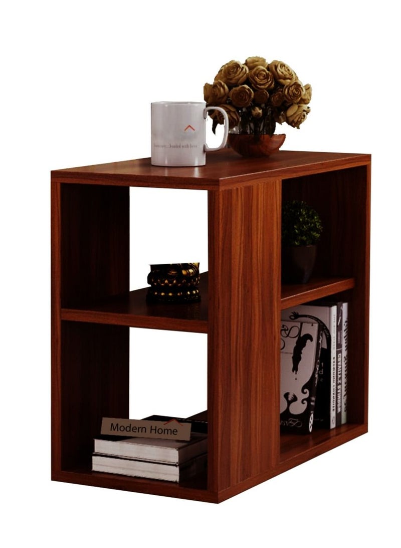 مودرن هوم طوالة جانبية وطاولة القهوة مع اماكن تخزين  - بني - Image 1