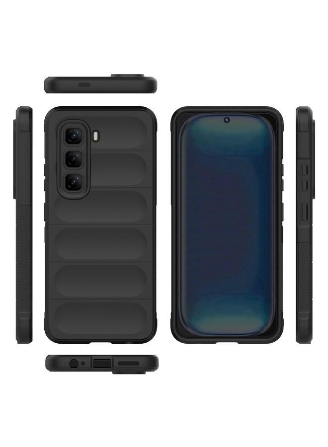 اس-توب جراب لهاتف Infinix Hot 50 Pro 4G Global Magic Shield TPU + جراب هاتف من الفلانيل - Image 3