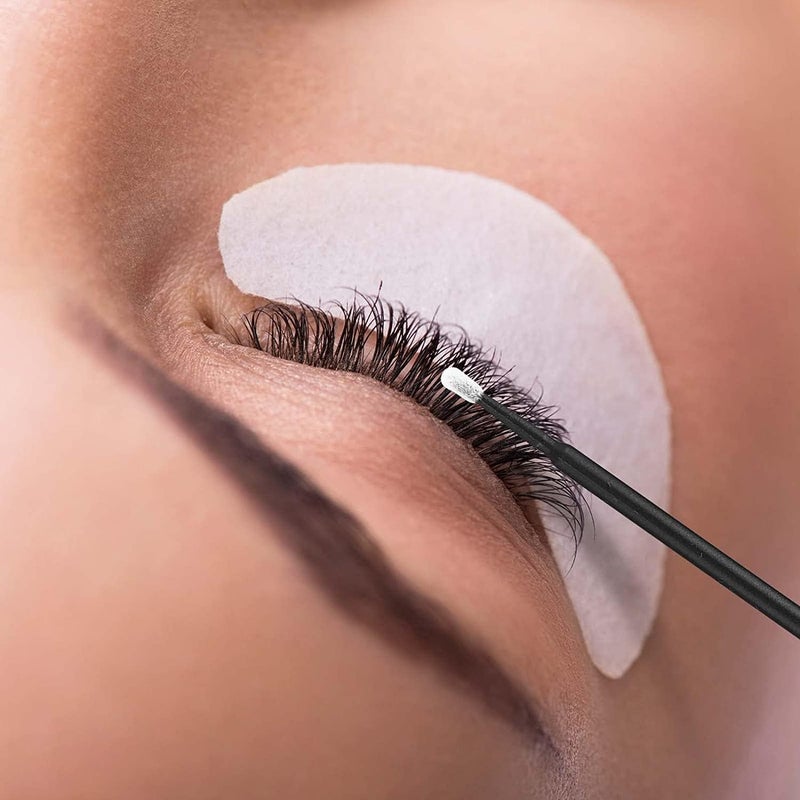 Cuttte 500PCS Disposable Micro Swabs for Eyelash Extension, Micro Applicators Eyelash Swabs for Makeup Application Black (Head Diameter: 2.0mm) - Image 5