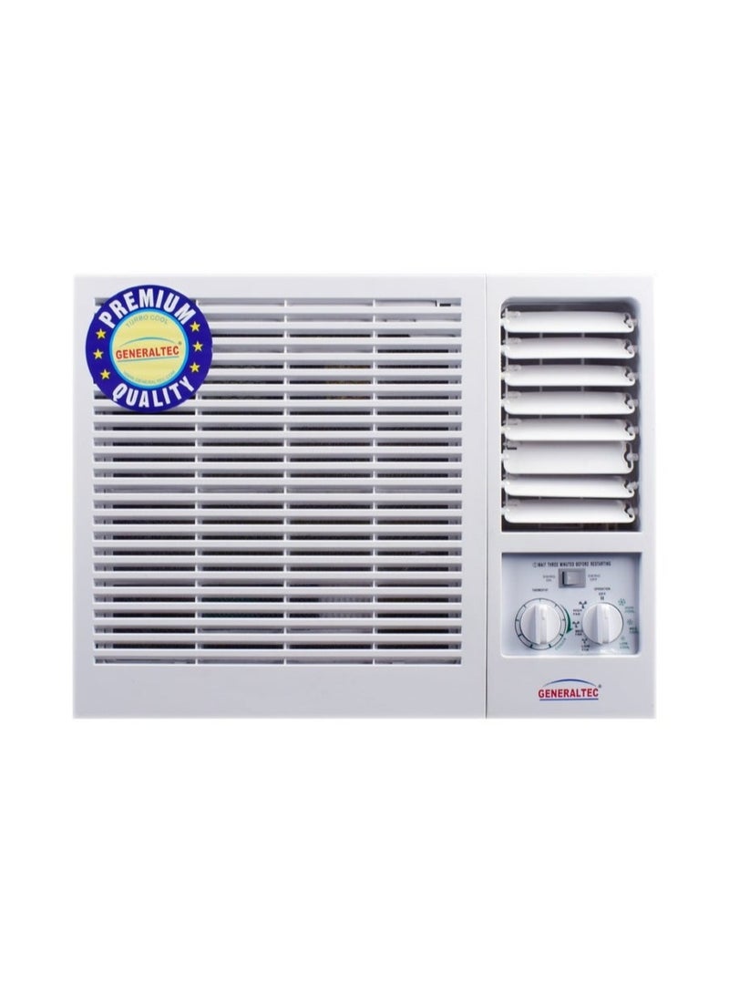 جنرال تيك مكيف هواء جنرالتيك 1 طن نافذة مع ضاغط دوار T3 وغاز تبريد R410a، ضمان سنة واحدة، ضمان 5 سنوات للضاغط - Image 1