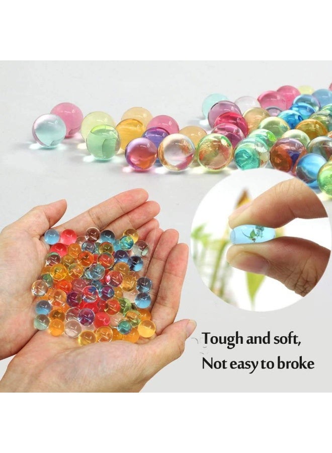 Capstro Water Beads for Sensory Play – 500g Rainbow Color Expandable Water Gel Beads, 7–8mm Crystal Soil Beads for Sensory Bins, Vase Fillers, Decoration & DIY Crafts – Rainbow Mix - Image 2